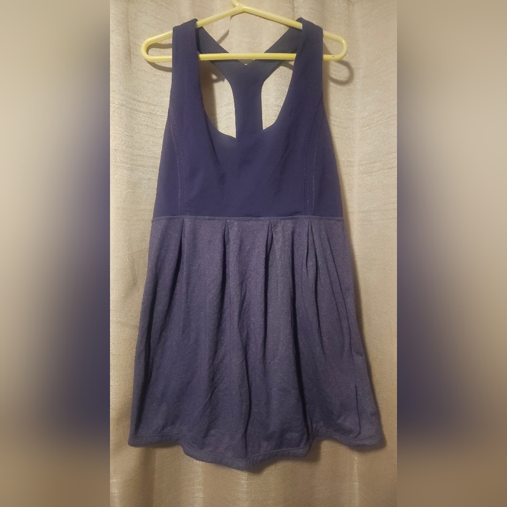 Lulumon Purple Workout Tank With Built In Bra. Fits Like A Large.
